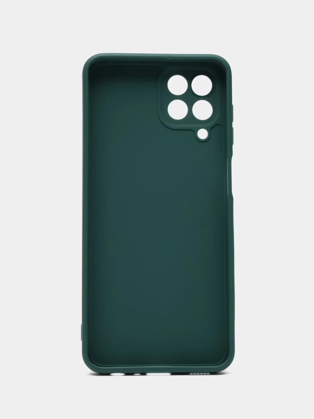 Тёмно-зелёный чехол для Samsung Galaxy M33 (Самсунг М33) 5G, с защитой камеры, силиконовый
