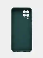 Тёмно-зелёный чехол для Samsung Galaxy M33 (Самсунг М33) 5G, с защитой камеры, силиконовый
