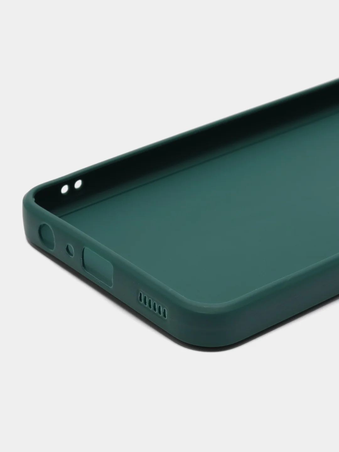 Тёмно-зелёный чехол для Samsung Galaxy M33 (Самсунг М33) 5G, с защитой камеры, силиконовый