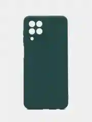 Тёмно-зелёный чехол для Samsung Galaxy M33 (Самсунг М33) 5G, с защитой камеры, силиконовый