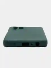 Тёмно-зелёный чехол для Samsung Galaxy M33 (Самсунг М33) 5G, с защитой камеры, силиконовый