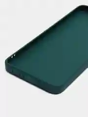 Тёмно-зелёный силиконовый чехол для Huawei Honor X7 (Хуавей Хонор Х7), с защитой камеры