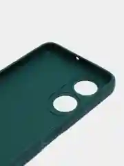 Тёмно-зелёный силиконовый чехол для Huawei Honor X7 (Хуавей Хонор Х7), с защитой камеры