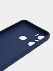 Темно-синий силиконовый чехол для Infinix Hot 12 Pro (Инфиникс Хот 12 Про) прозрачный
