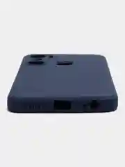 Темно-синий силиконовый чехол для Infinix Hot 12 Pro (Инфиникс Хот 12 Про) прозрачный