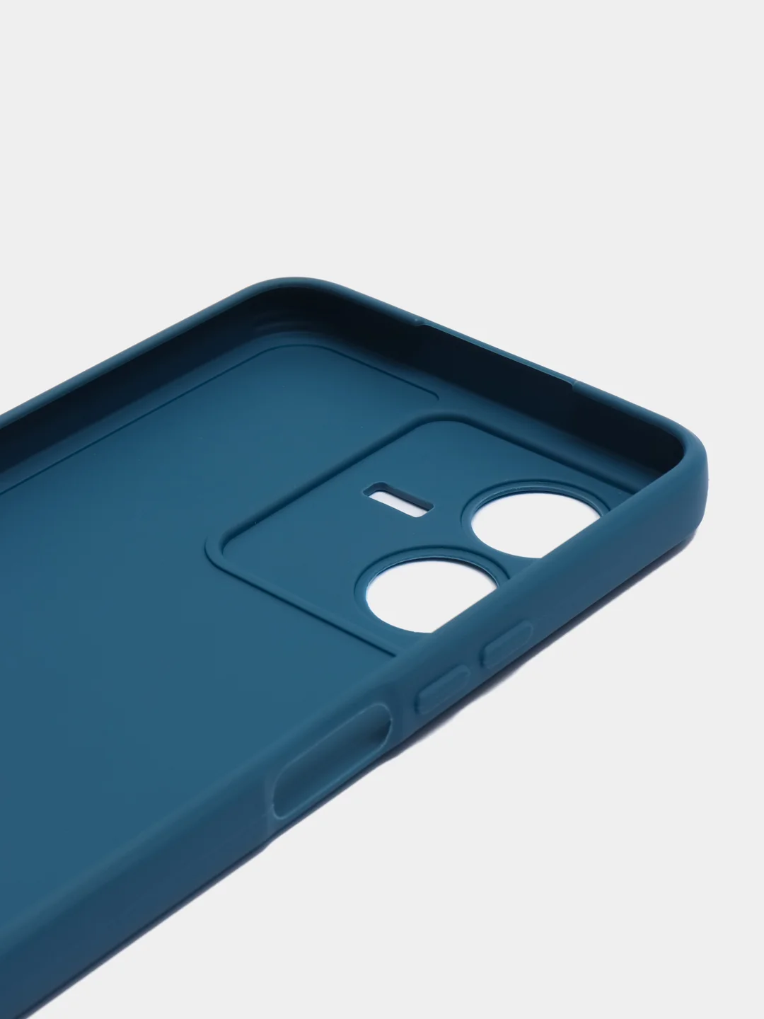 Синий чехол для Vivo Y22 (Виво у22), прозрачный, силиконовый