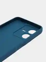 Синий чехол для Vivo Y22 (Виво  у22), прозрачный, силиконовый