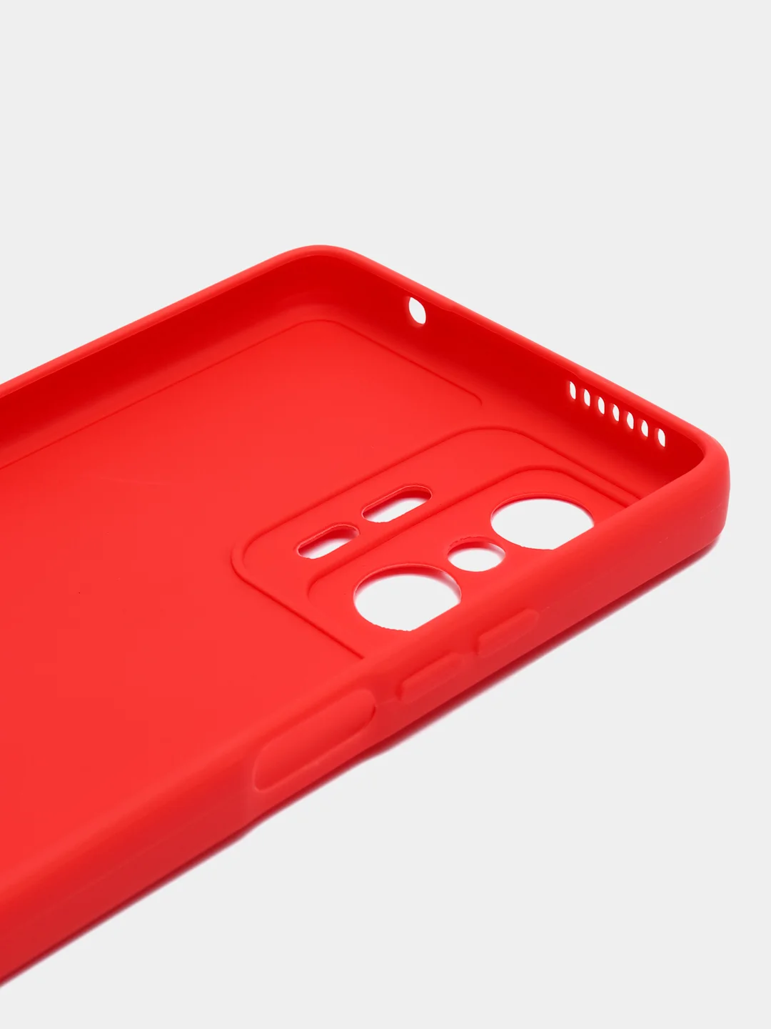Красный чехол для Xiaomi Mi 11T и 11T Pro (Сяоми Ми 11Т, 11Т Про), матовый, силиконовый