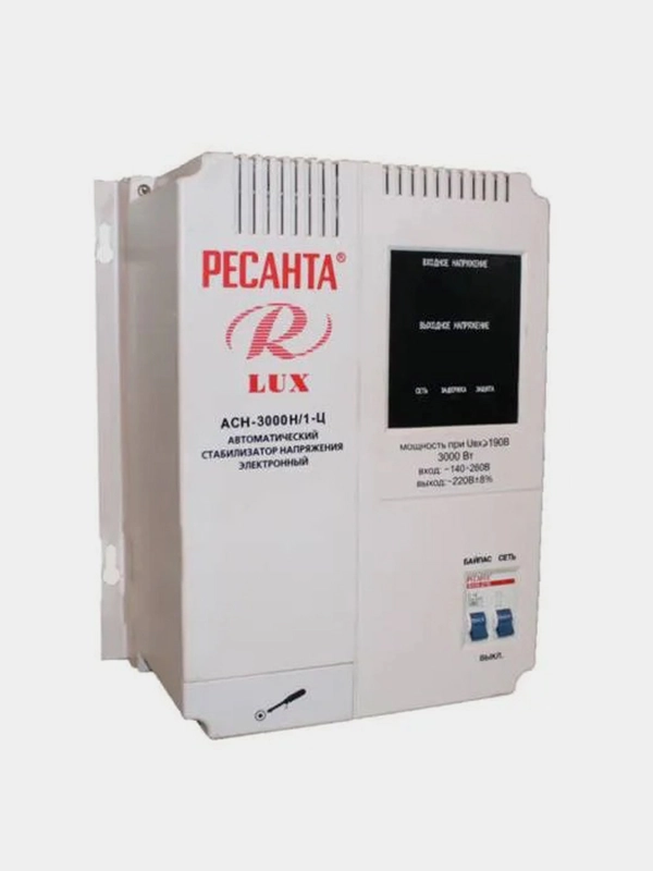 Стабилизатор АСН- 3 000Н/1-Ц Ресанта Lux