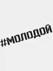 Наклейка на автомобиль "МОЛОДОЙ"