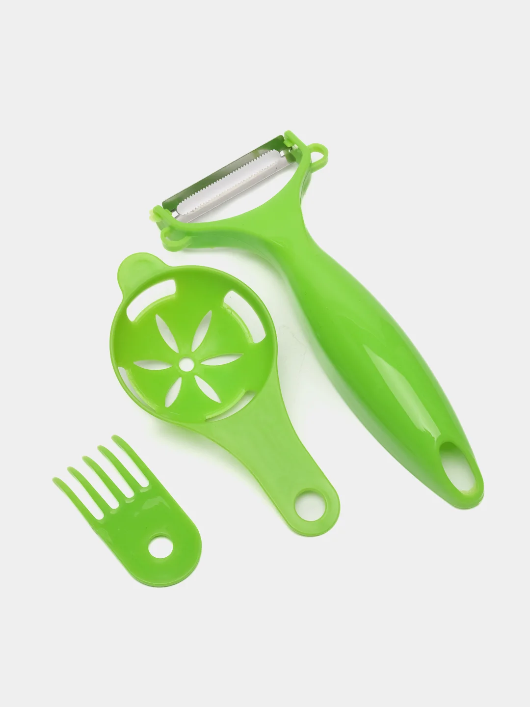 Серый меланж терка для овощей / Овощерезка ручная универсальная Nicer Dicer