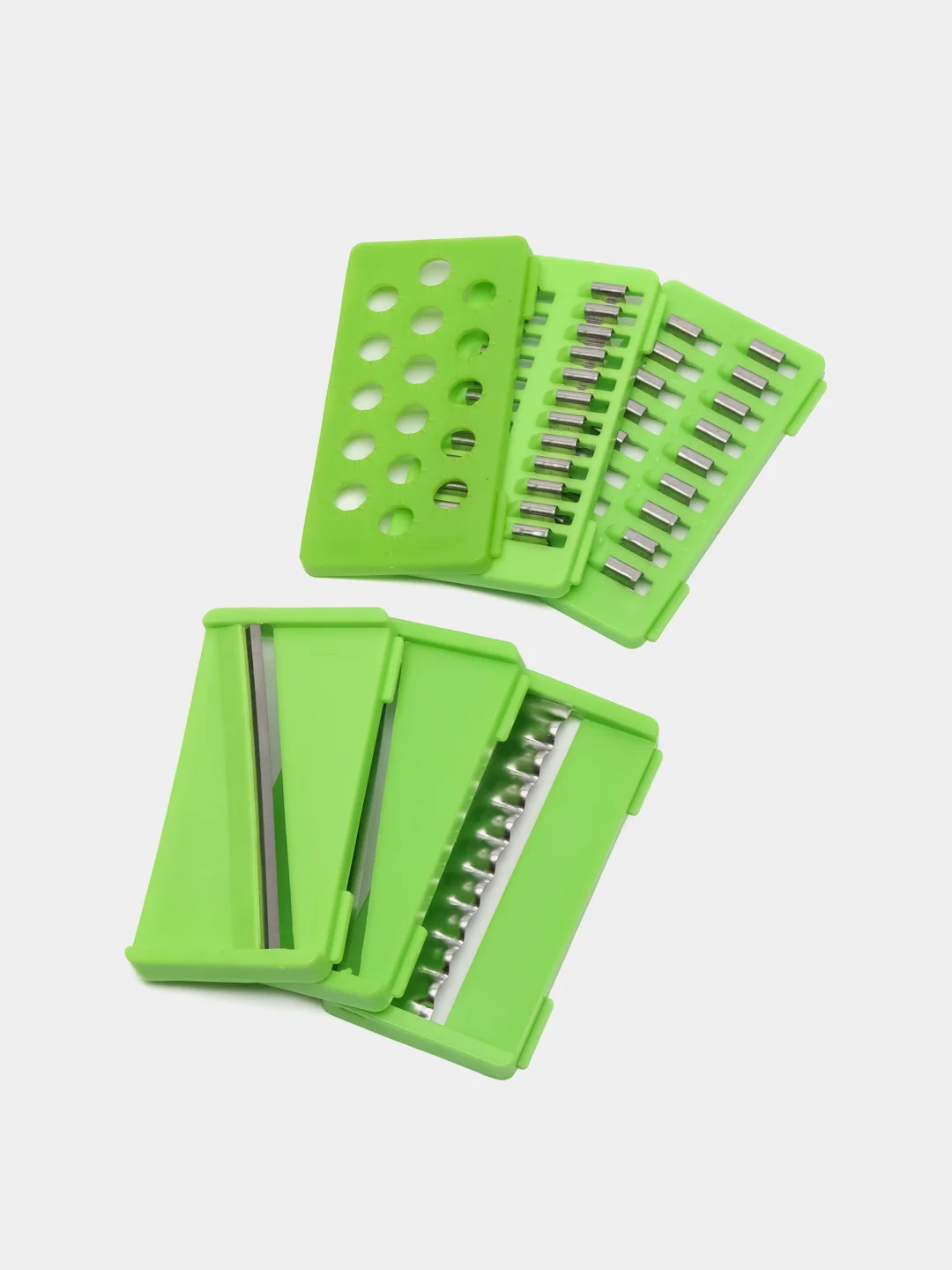 Серый меланж терка для овощей / Овощерезка ручная универсальная Nicer Dicer