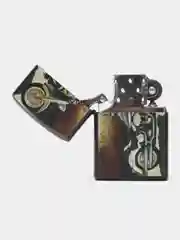 Белый бензиновая зажигалка "Чоппер"