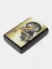 Желтый бензиновая зажигалка "Чоппер"