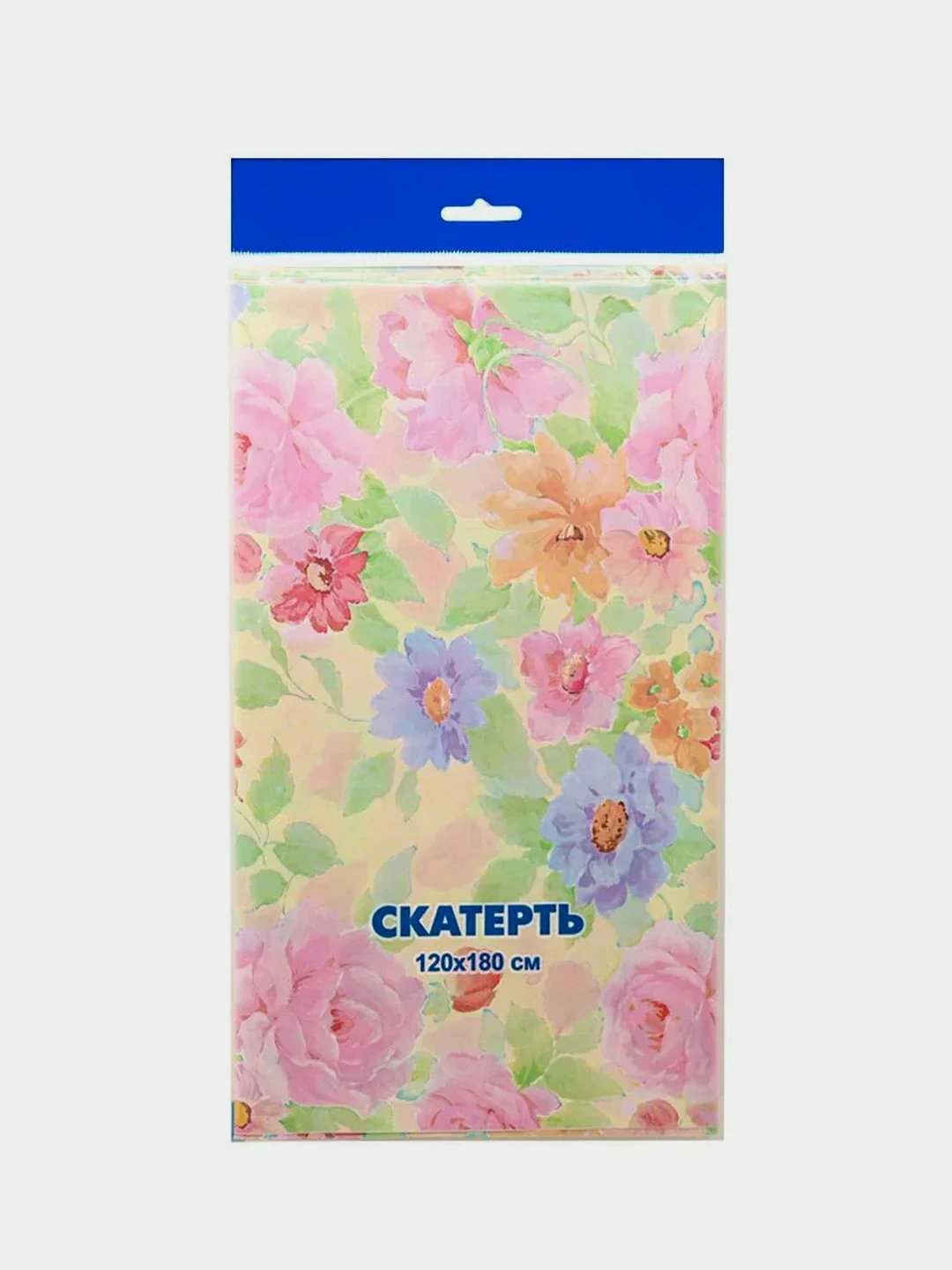 Кораллово-розовый скатерть одноразовая полиэтиленовая, 120 х 180 см, на стол, одноразовая