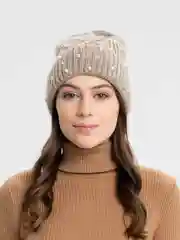 Коричневый шапка "Ролина"