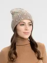 Коричневый шапка "Ролина"