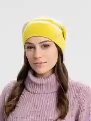 Желтый шапка женская, молодежная