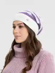 Фиолетовый шапка женская, молодежная