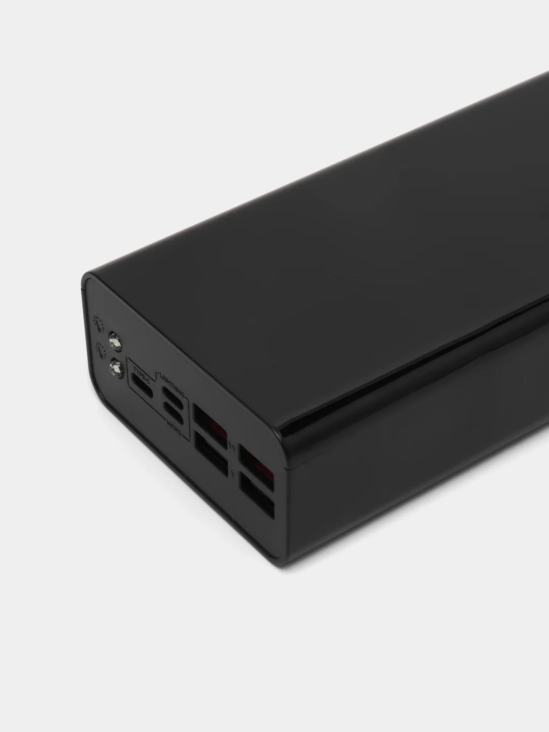Черный внешний аккумулятор Power Bank, 50000мА