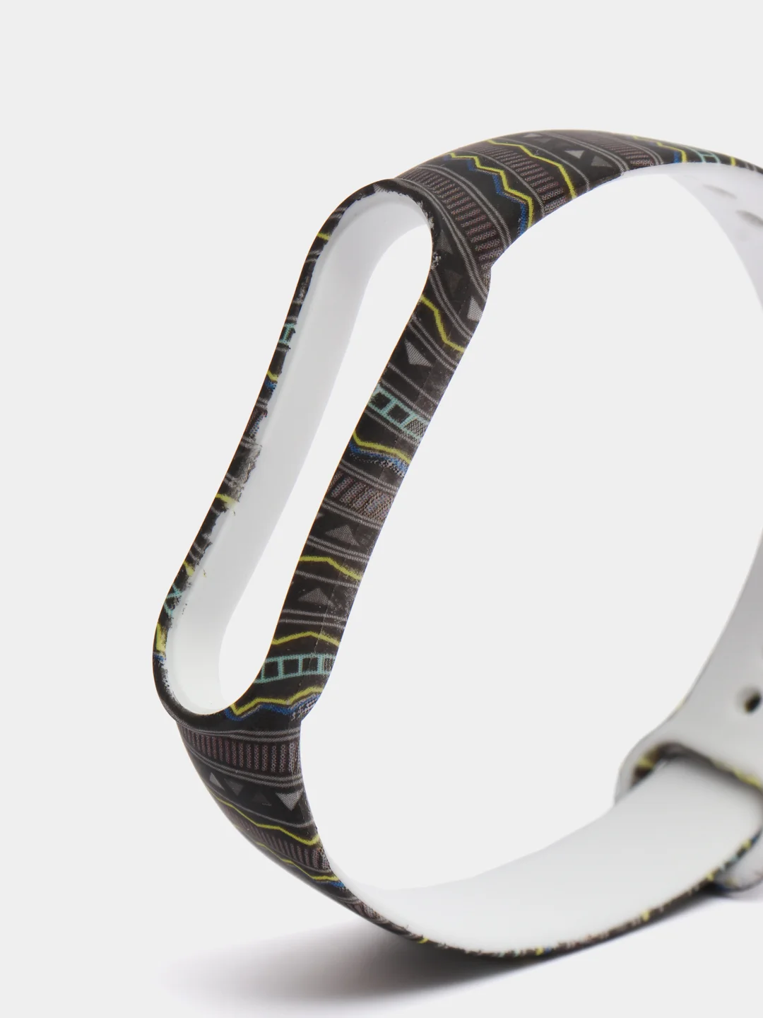 Индиго ремешок для Xiaomi Mi Band 5, 6, силиконовый, с принтом