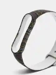 Индиго ремешок для Xiaomi Mi Band 5, 6, силиконовый, с принтом