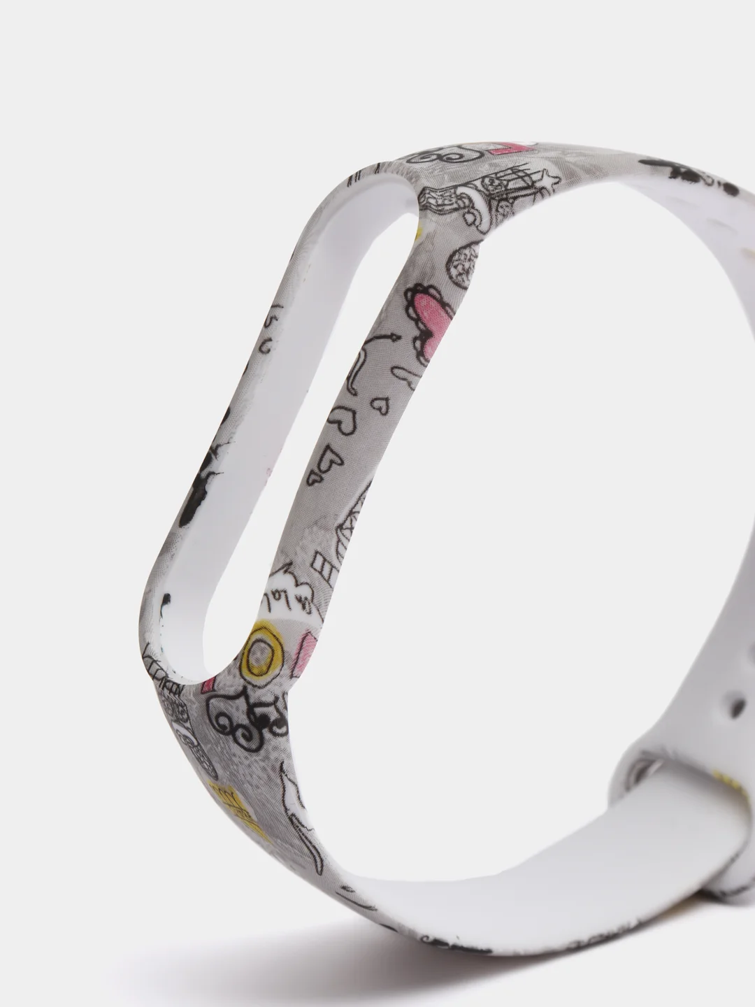Конфетный ремешок для Xiaomi Mi Band 5, 6, силиконовый, с принтом