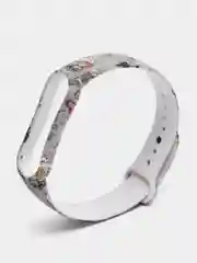 Конфетный ремешок для Xiaomi Mi Band 5, 6, силиконовый, с принтом