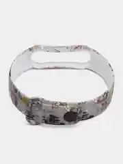 Конфетный ремешок для Xiaomi Mi Band 5, 6, силиконовый, с принтом
