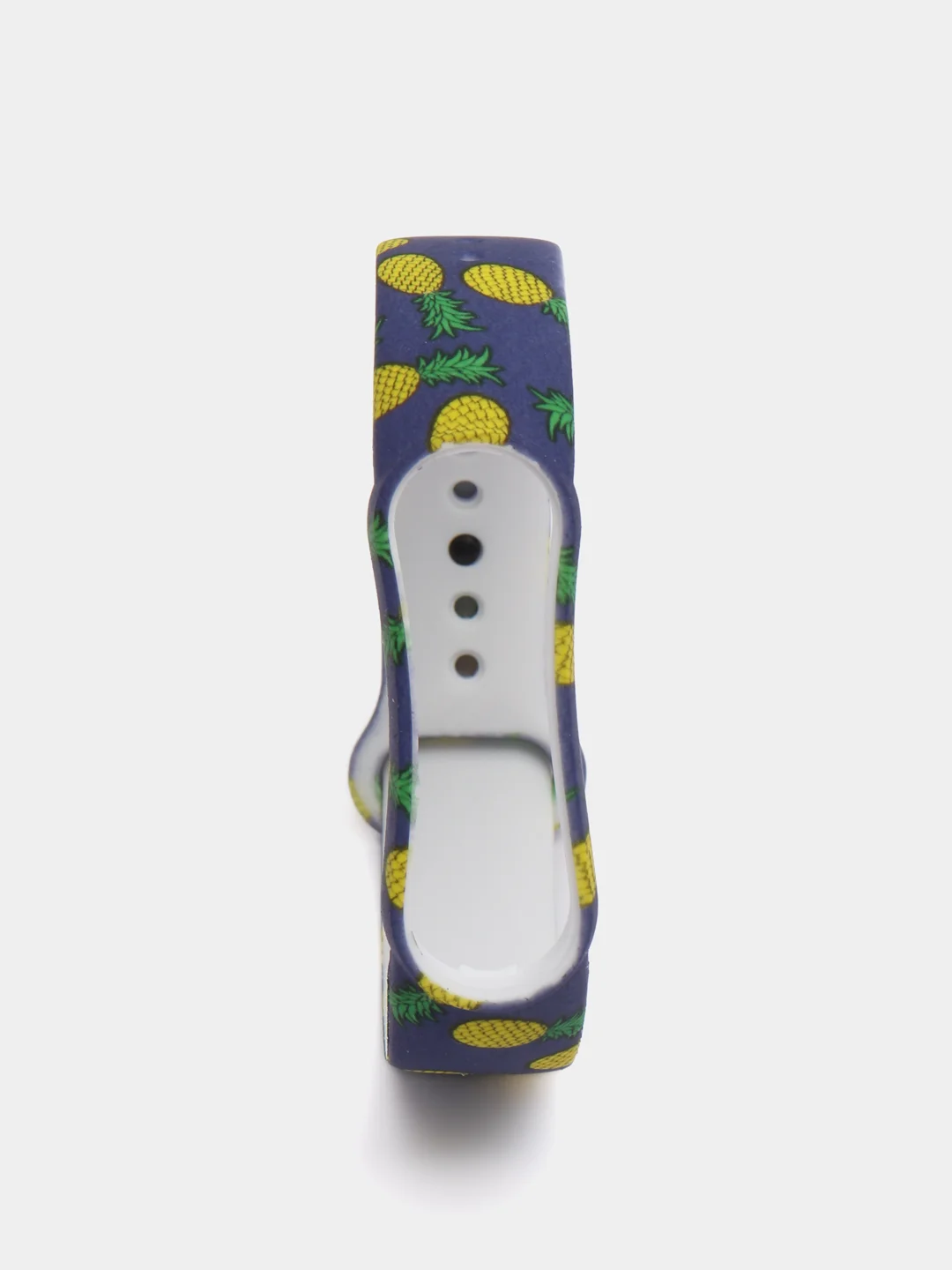 Синий ремешок для Xiaomi Mi Band 5, 6, силиконовый, с принтом