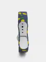 Синий ремешок для Xiaomi Mi Band 5, 6, силиконовый, с принтом
