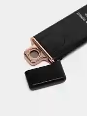 Тёмно-серый электронная зажигалка, USB, led дисплей, с гравировкой, вечная зажигалка