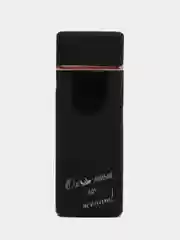 Черный электронная зажигалка, USB, led дисплей, с гравировкой, вечная зажигалка