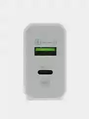 Белый зарядноe устройство Type-C/USB 20W
