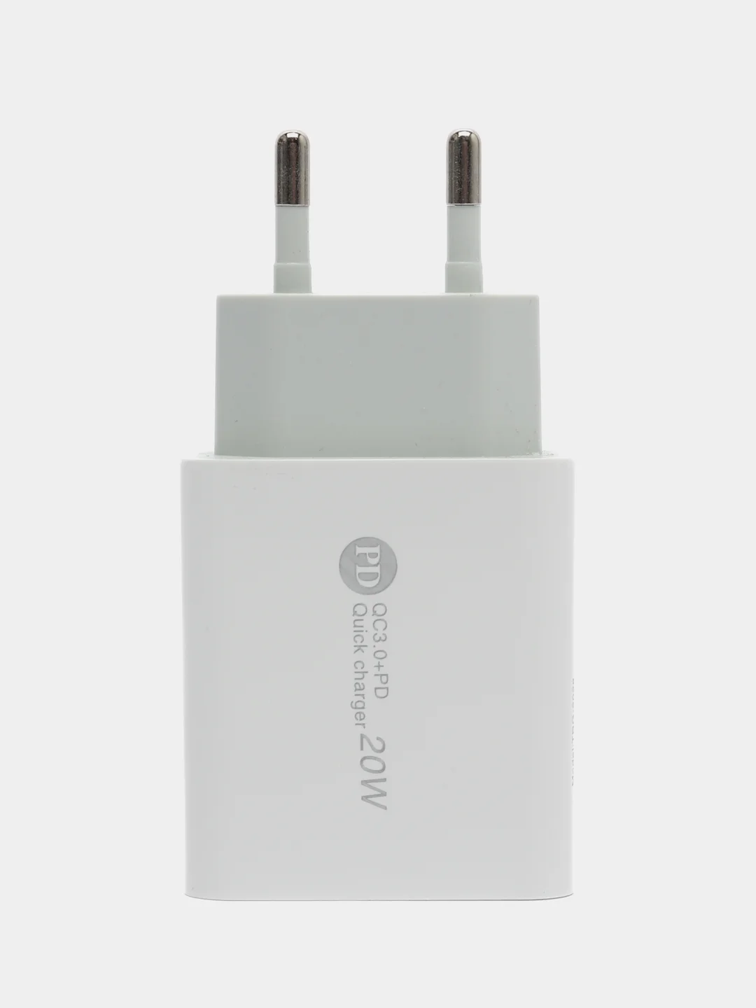 Белый зарядноe устройство Type-C/USB 20W