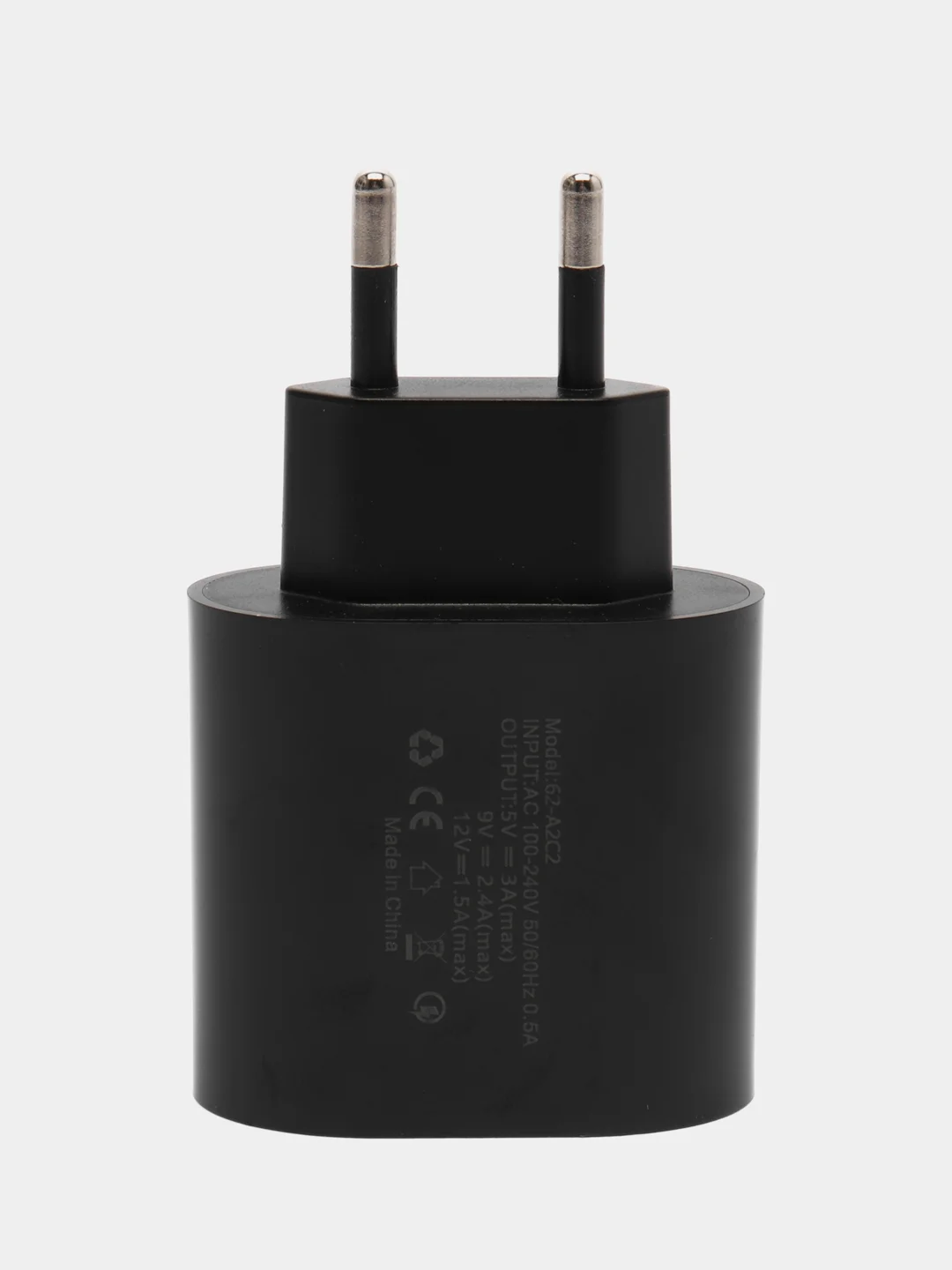 Черный зарядноe устройство Type-C/USB 20W