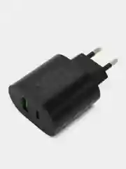Черный зарядноe устройство Type-C/USB 20W