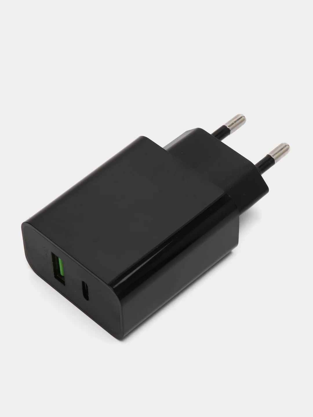 Черный зарядноe устройство Type-C/USB 20W