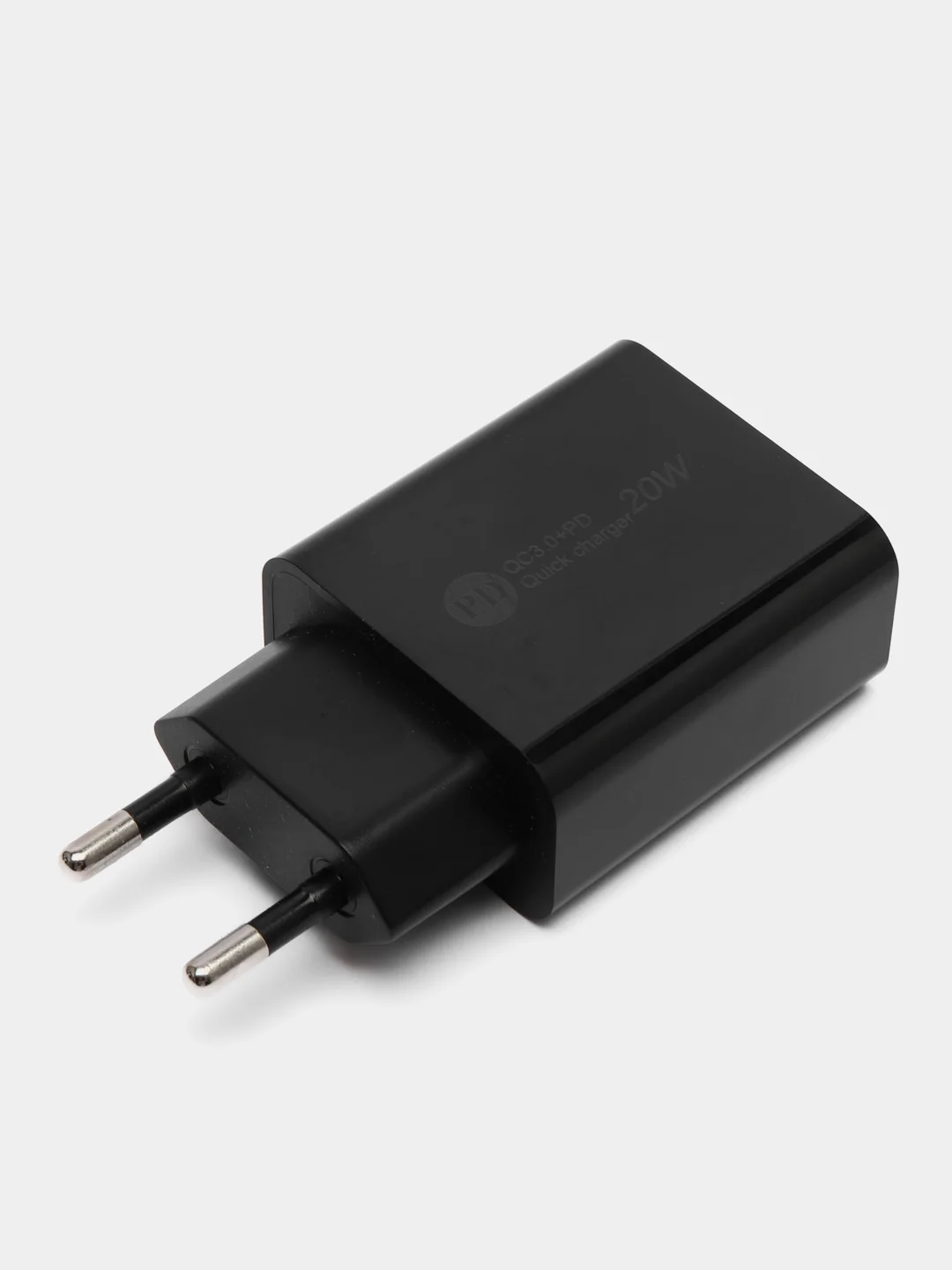 Черный зарядноe устройство Type-C/USB 20W