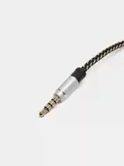 Серый кабель AUX jack-jack 3.5, плетенный