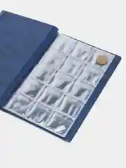 Синий альбом для монет, 120 ячеек