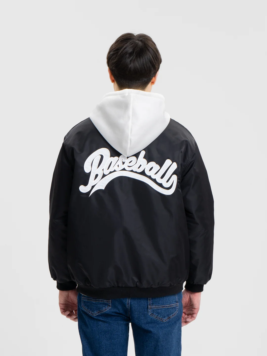 Черный куртка-бомбер Baseball Unisex