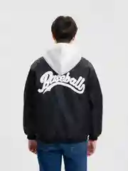 Черный куртка-бомбер Baseball Unisex