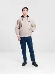 Слоновая кость куртка-бомбер Baseball Unisex