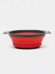 Красный дуршлаг складной, пластиковый, силиконовый