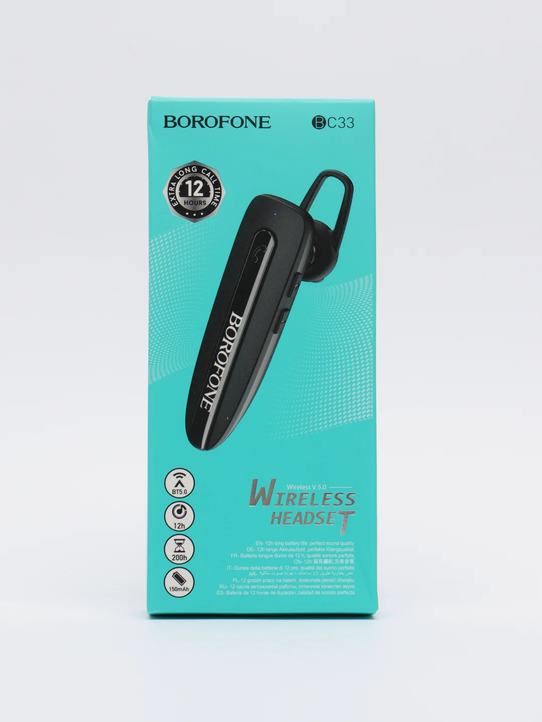 Черный беспроводная Bluetooth-гарнитура Borofone BC33
