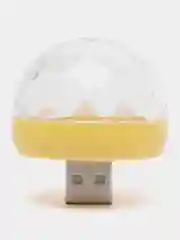 Желтый мини светомузыка USB