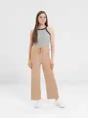 Бежевый меланж кюлоты женские