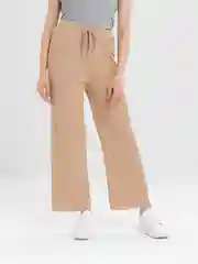 Бежевый меланж кюлоты женские