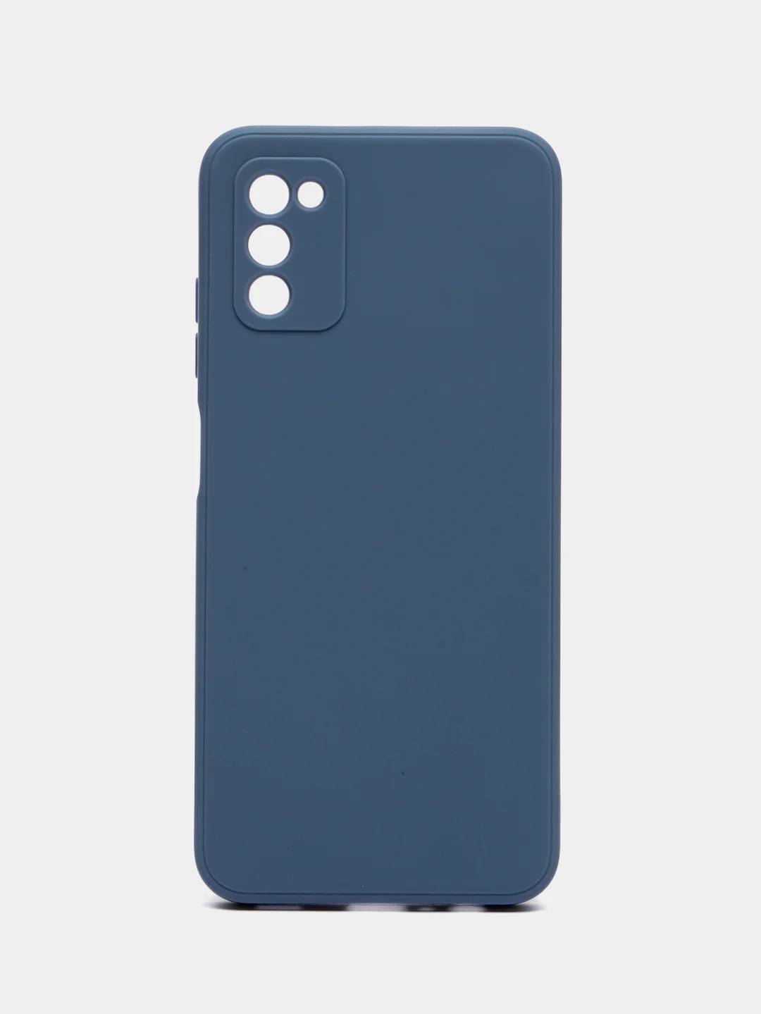Синий меланж чехол Samsung Galaxy A03s (Самсунг Гелакси А03С) силиконовый